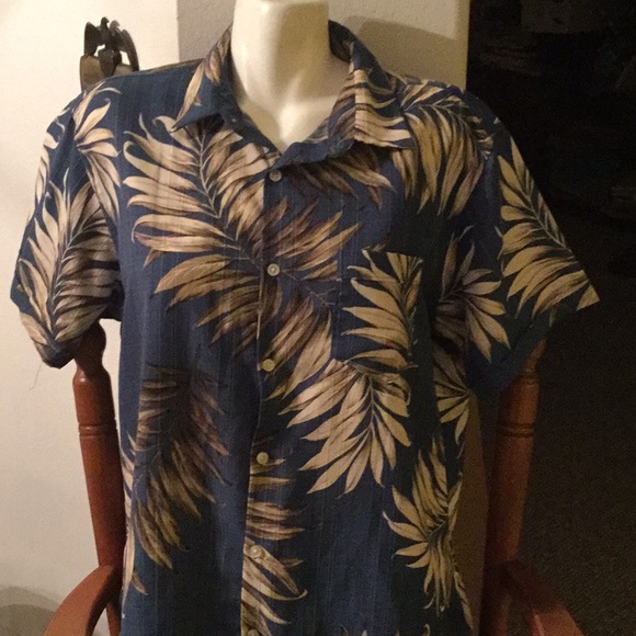 🌴NWOT Van Heusen Studio Unisex Hawaiian Size Large Slim Fit 🌴 - Picture 6 of 9
